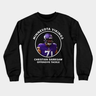 CHRISTIAN DARRISAW - OT - MINNESOTA VIKINGS Crewneck Sweatshirt